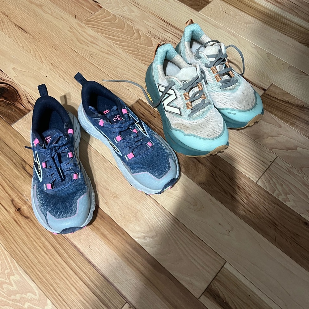 Trail Shoes Bundle: Less than 50 miles on both! Brooks & New Balance
